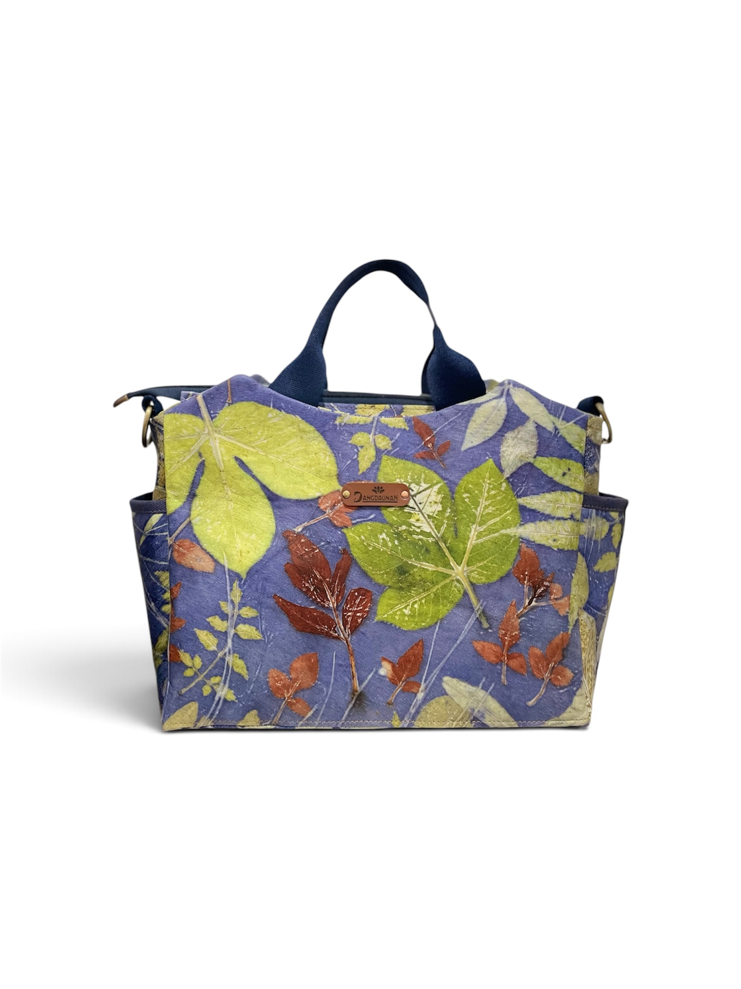 SENTE SERIES - Tas Ecoprint Kanvas dan Kulit Handmade BOGOR